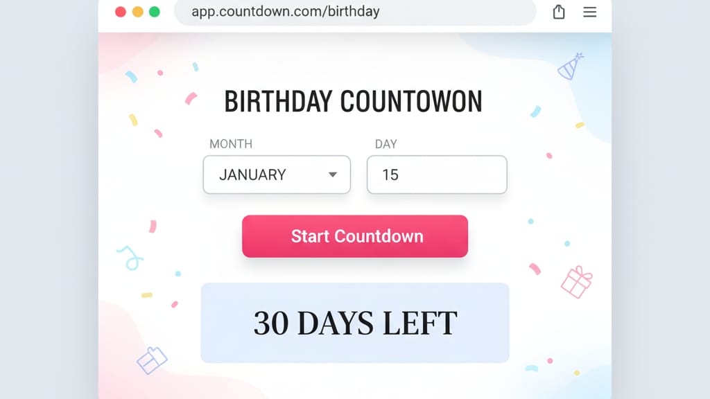 Birthday Countdown